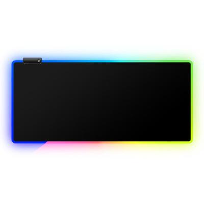 China Non-Slip Backing Customized RGB Illumination Mat LED Mousepad Waterproof Rubber Large Size Mouse Pad for sale