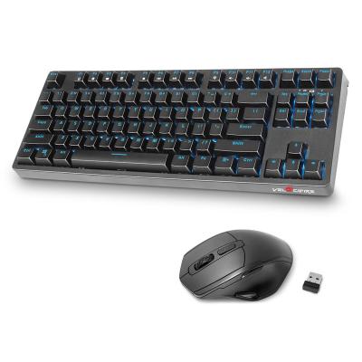 China Hot VELOCIFIRE 87 Keys 2.4g Radio Wireless Mechanical Keyboard Linear Switch LED Keyboard and Mouse Combo for sale