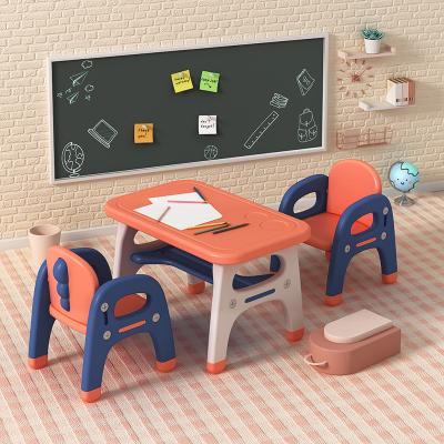 China Kids Table New Design Kids Colorful Indoor Activity Desk Kids Table And Plastic Chair Set for sale