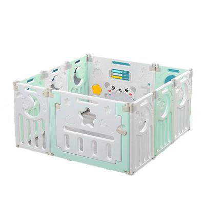 China New Design Multifunctional Easy Safety Children's Easy Assembly Play Yard Fence Plastic Indoor Foldable Baby Playpen for sale