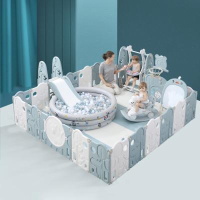 China Modern Kids Play Yard Kids Indoor Playpen For Baby Safety Plastic Foldable Baby Playpen For Babies for sale