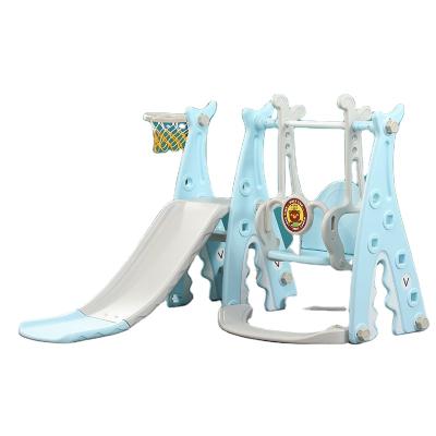 China Multifunctional Indoor Combination Kindergarten Plastic Kids Slide and Swing Set Indoor Playground Equipment for Kids for sale