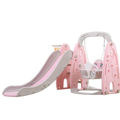 China Multifunctional Hot Sale New Style Kids HDPE Indoor Playground Toys Baby Plastic Slide And Swing for sale