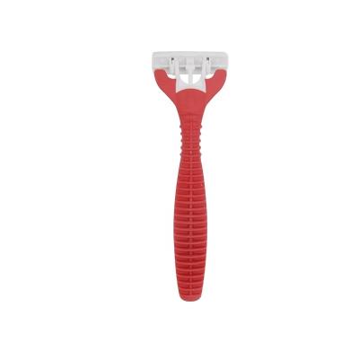 China Men's PearlMax Razor Customized Professional Barber Slip Handle Razor Non Slip Disposable Lubrication Strip Triple Blade Razor for sale