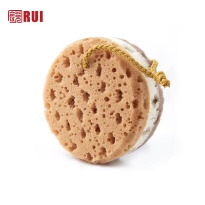 China EXFOLIATE Ready To Ship Around Loofahs Super Soft Exfoliating Puffs Shower Bath Bubble Scrubs Sponges For Kids for sale