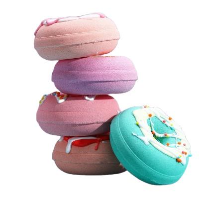 China Hot Selling Loose Donut Essential Oils Women Relaxing Cute Natural Organic Bath Small Dirty Explosion Bath Bombs Christmas Gifts for sale