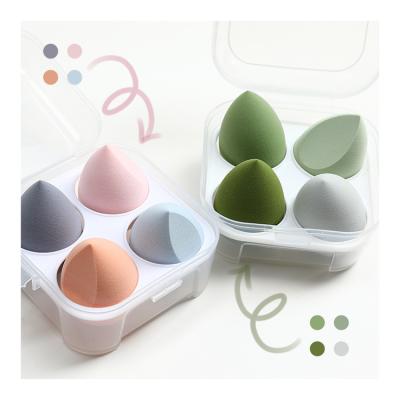 China Free low MOQ private label egg logo soft touch latex makeup sponge beauty latex free blender with box packing for sale