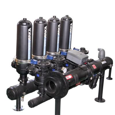 China Labor 3 Inch 4 Unit T Type Water Saving Drip Irrigation Automatic Backwash Disc Filter System For Farm Irrigation for sale