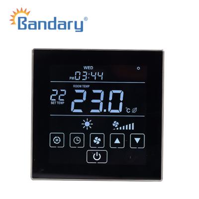 China Traditional 24v/220v HVAC Systems 7 Days Programmable Mode Adjustable HVAC Fan Coil Thermostat 0-10v Smart for sale