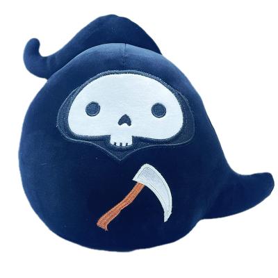 China Cartoon Toys Halloween Zombie Death Tile Horror Border Ghost Stuffed Toy Black Death for sale