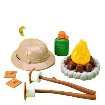 China New Children's Simulation Home Campfire Outdoor Camping Kit with Toy Gift Educational Light Healthy Toy A02007 for sale