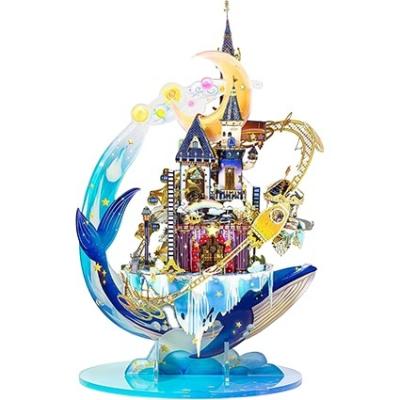 China Cartoon Toy Ambr 3D Palace Metal Puzzles For Adults Amusement Park DIY Model Block Building Kits Landscape Starlit Architecture Puzzle for sale