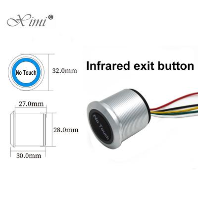 China 304 Stainless Steel IP65 Waterproof No Touch Exit Button Sensor Infrared Switch Door Release Non-contact Exit Button 304 Stainless Steel for sale