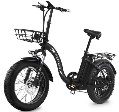 China Aluminum alloy 750W48V13AHConvenient and popular full suspension folding fat tire electric bicycle for sale