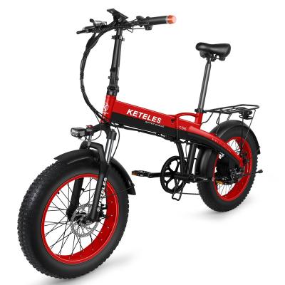 China High Cost Performance Aluminum Alloy Adult Folding Electric Bicycle, 250W48V10AH20 Inch Convenient Fat Tire EBIKE for sale