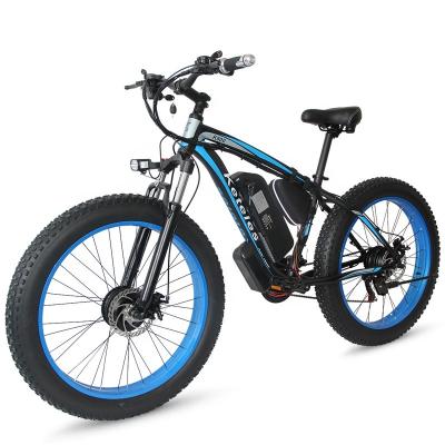 China Motor Ebike, Adult Fat Tire 350W48V17.5AH Dual Aluminum Alloy High Performance Electric Bicycle for sale