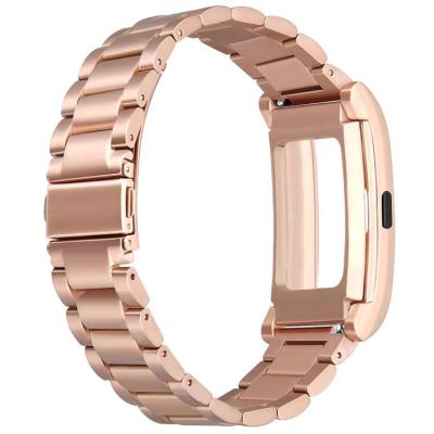 China Hot Selling High Quality Water Resistant Metal Smart Watch For Fitbit Charge 2 for sale