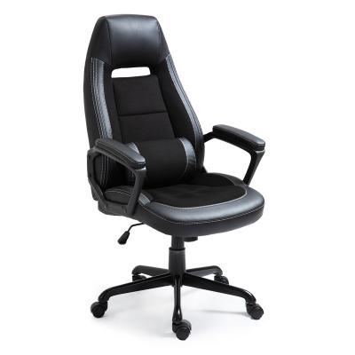 China High Quality Factory Price Sale High Back Swivel Black Leather And PU Mesh Swivel Ergonomic Executive Office Chair for sale