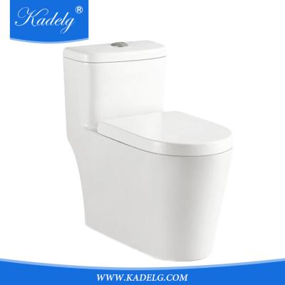 China Double Flush UPC Top-mount Double Flush Extended 1-Piece Toilet in White Siphon Flush for sale