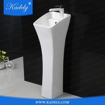 China Modern Slim Design Ceramic Lavabo Floor Stand for sale