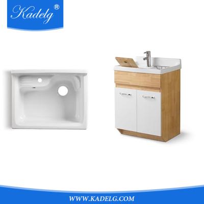 China Modern Bathrooms Ceramic Laundry Sink With Washboard for sale