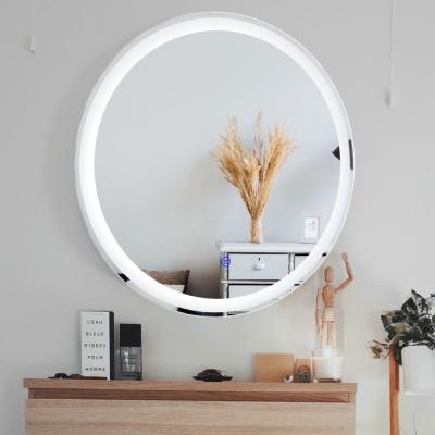 China Magnifying Desktop Mirrors with Smart LED Lights Circle Wall Mount Mirrors for Vanity Studio for sale