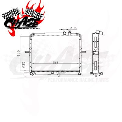 China New Car Aluminum Auto Radiator Fit For BONGO 36mm MT 25310-4E110 253104E110 Aluminum Plastic Cooling for sale