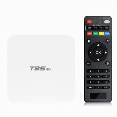 China 4K 2021 New Design T95 Mini Android 10.0 White Box Allwinner H313 2.4G Wifi Smart TV T95 for sale