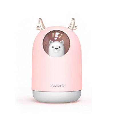 China Asher New Arrival Cute Design 300Ml Mini Room Ultrasonic Atomizer Car Air Humidifier Diffuser Purifier for sale