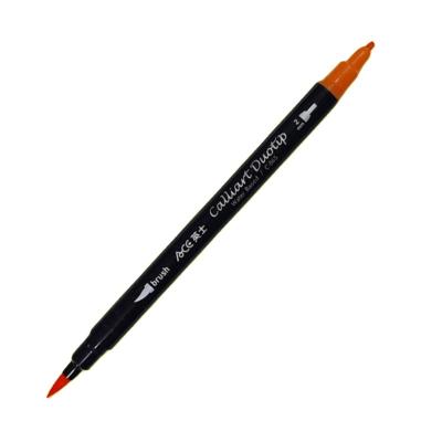 China Promotion\Business\Hot Selling CÆ C-065 Art Painting Double Sided Real Amazon School\Office Stationery Brush Lettering Painting Watercolor Brush Marker Pen for sale