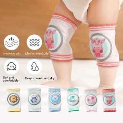 China Cute Baby Breathable Safety Baby Toddler Kids Knee Sleeves Protector Mesh Baby Protector Crawling Knee Pads For Summer for sale