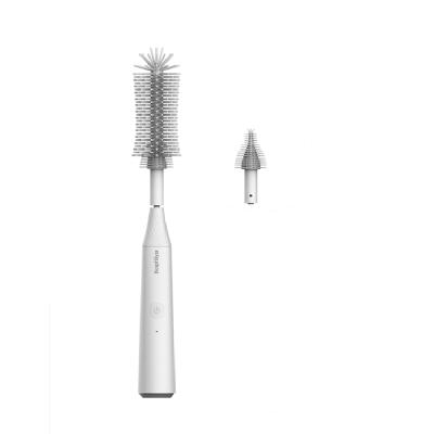 China Viable 2 in 1 Silicone Bottle Brush Baby Bottle Electric Automatic Cleaning Brush with Nipple Remover for sale