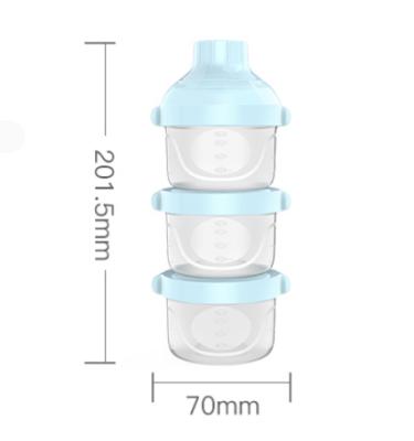 China BPA Free BPA Free 3 Layers Formula Container Milk Container Baby Food Travel Storage Box Formula Milk Powder for sale