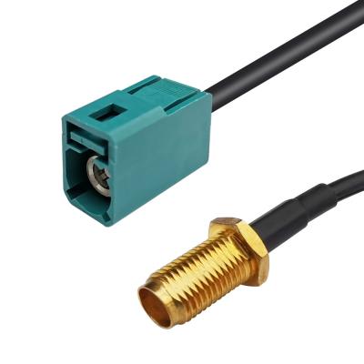 China Adaptador práctico Z de la antena de FAKRA a cable femenino de SMA para el coche WiFi en venta