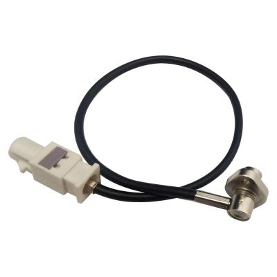 Chine Câble coaxial blanc d'adaptateur de FAKRA SMB, câble du code B de caméra d'inverse de rf à vendre