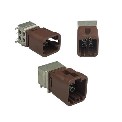 China Quad Mini Fakra Connector 4Pin Automotive HFM Quad Connectors for sale