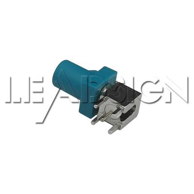 Cina Fakra Code Z Right Angle PCB Connector for In-vehicle Communication Systems in vendita