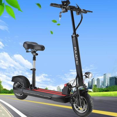 China 48V 10.4AH new lithium battery long range unisex foldable electric scooter for adult for sale