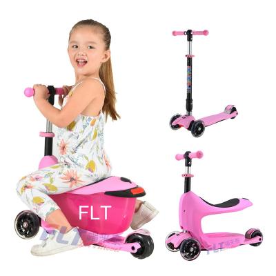 China Wholesale High Quality En71 Women Approval Kids Scooter Suitcase With Seat / 3 In 1 Scooter For Kids for sale