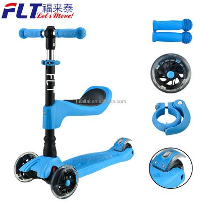 China Alibaba PU Big Wheel Kids Scooter 4 Wheel Express Scooter With Best Price for sale