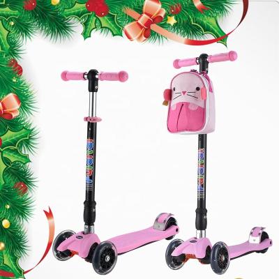 China New PU Kids Foldable Free 3 Wheels Band Lean To Steer Kick Scooter For Smooth Ride for sale