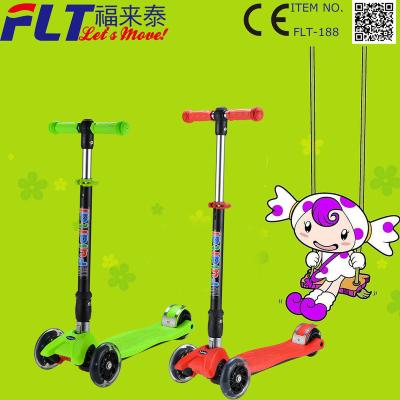 China New maxi folding pu kids kick scooter with pu wheel turn signal import from china for sale