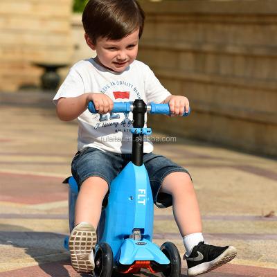 China PU hot sale new mini 3 in 1 scooter for kids ride on car with patent for sale