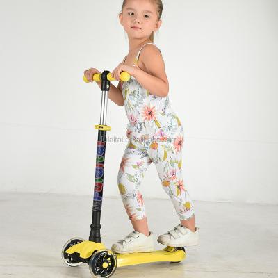 China PU Aluminum Freestyle Wheels Kids New Maxi 4 Kick Scooter With CE Certification for sale