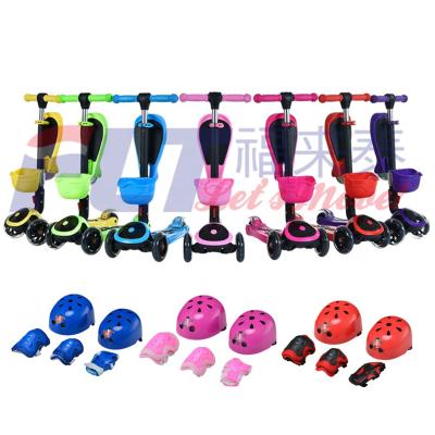 China Hot sale high quality child 3 in 1 kids scooter with spare parts kick scooter for kids for sale