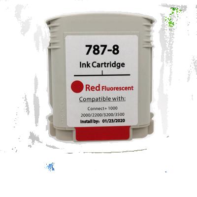 China Re-manufactured 787-8 red cartridge for Pitney Bowes Connect + 1000/2000/3000 postage meter, replacement ink cartridge for sale