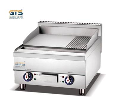 中国 Commercial Hotel Catering Restaurant Supplies Table-Top Electric Griddle half flat half pit griddle Burger cooking Grilling 販売のため