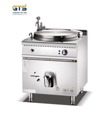 China Commercial Electric Soup Kettle Boiler Indirect Jacketed Boiling Pan 800mm 100-150L Catering Equipment Steam Cooking Pot Factory zu verkaufen