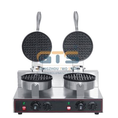 China Double Electric Contact Waffle Grill Maker Kitchen Accessories 2021 Kitchen Equipment Te koop