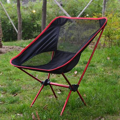 China Moon Foldable Outdoor Chair 7075 Aluminum Alloy Camping Fishing Folding Chair Barbecue Beach Chair Wholesale for sale